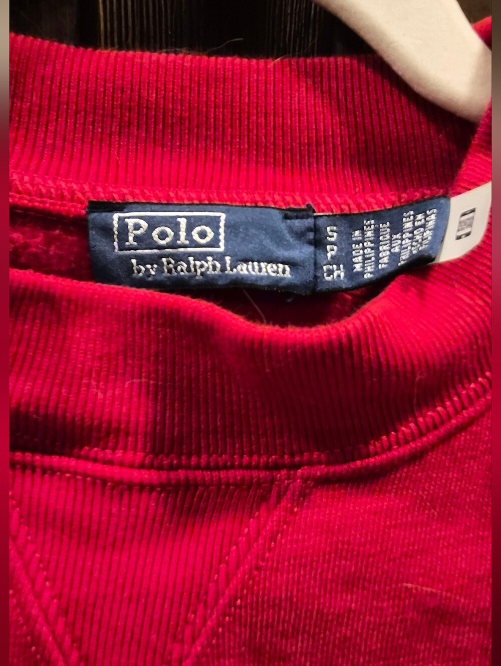 Polo Ralph Lauren Red Crewneck Sweatshirt - Picture 3 of 3